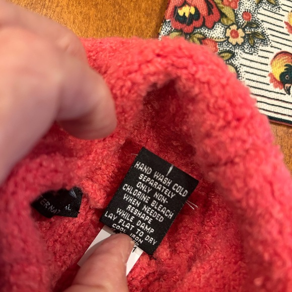 Moda International Vibrant Pink Knit Sweater size L. NWOT - Picture 5 of 5